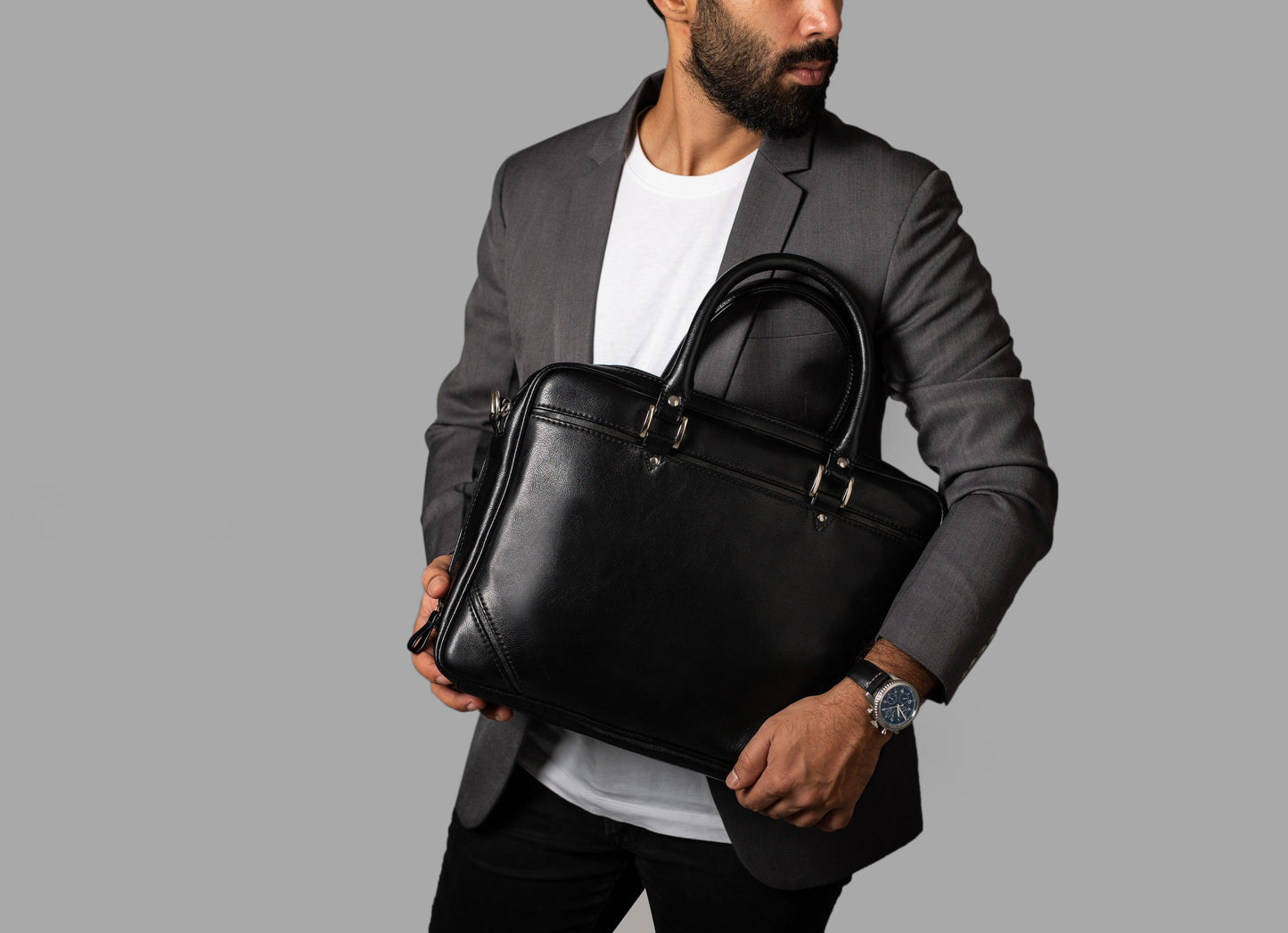 Portfolio Laptop Bag - LeatherNoLeather