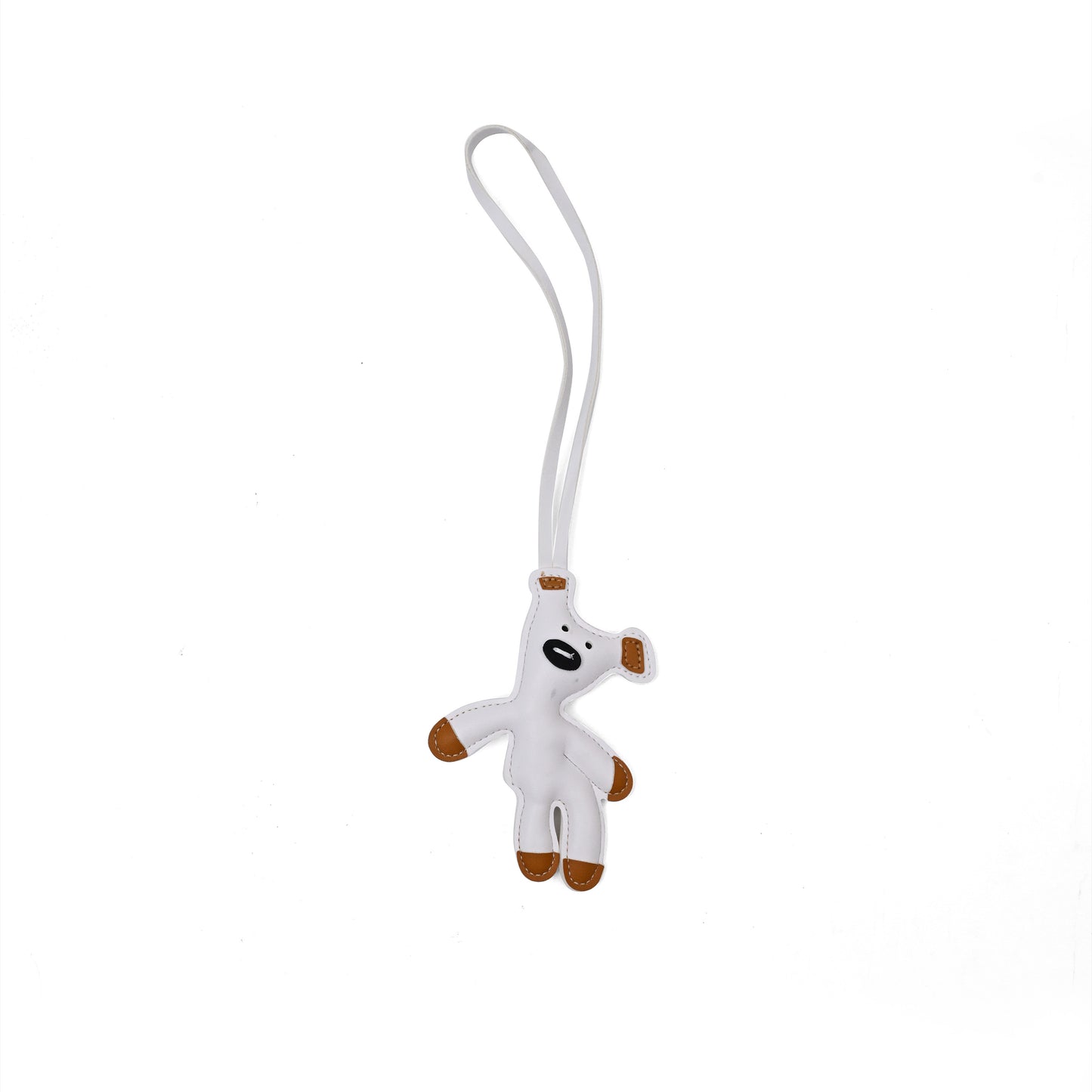 Vegan Leather Teddy Bag Charm