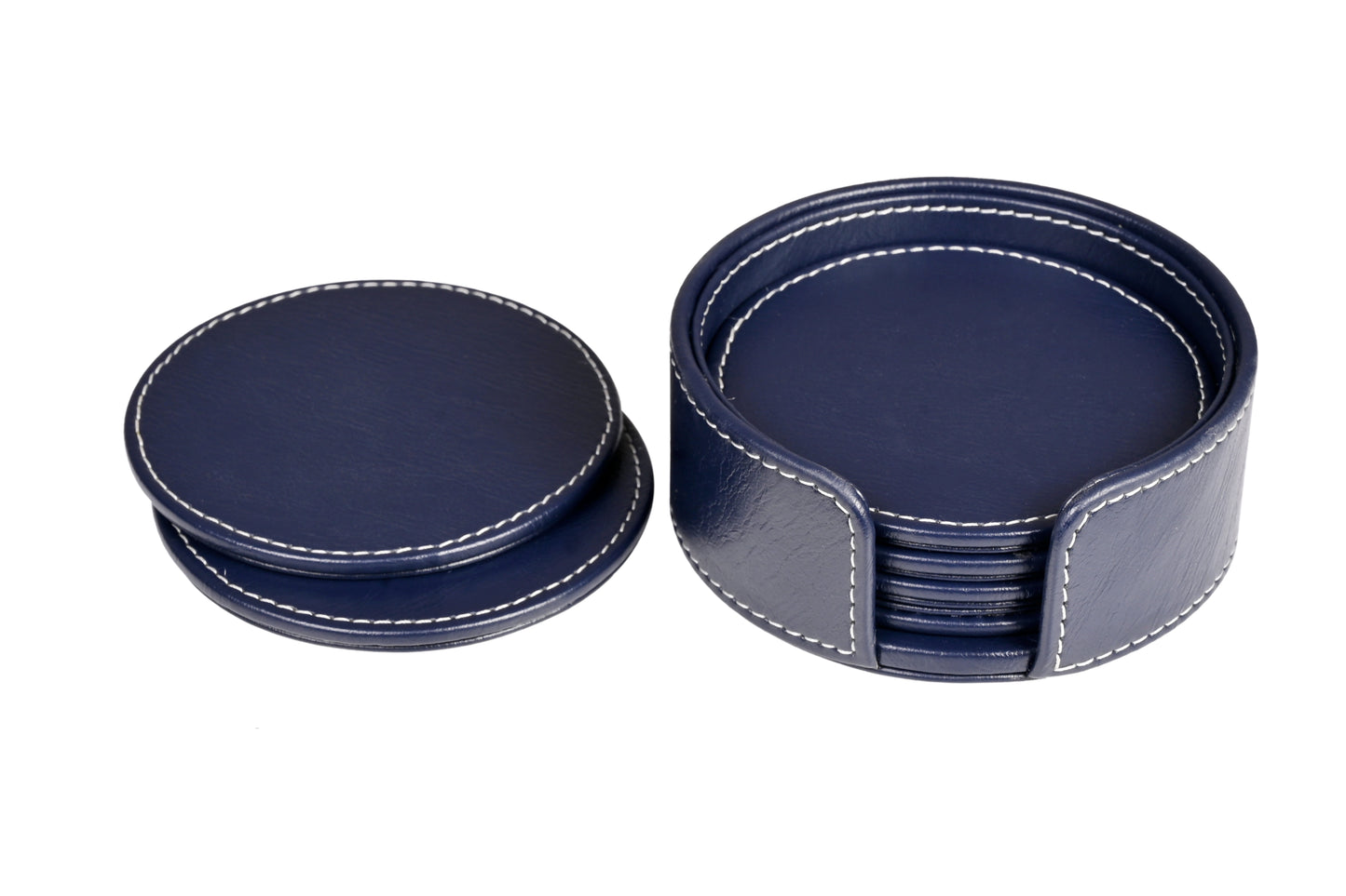 Bask Coaster Set - Navy Blue