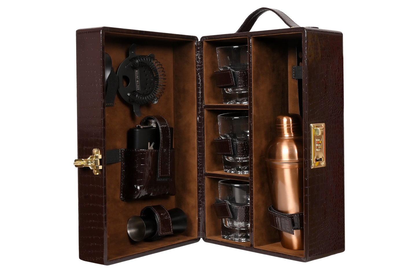 Artisan Bar Set - Brown - LeatherNoLeather