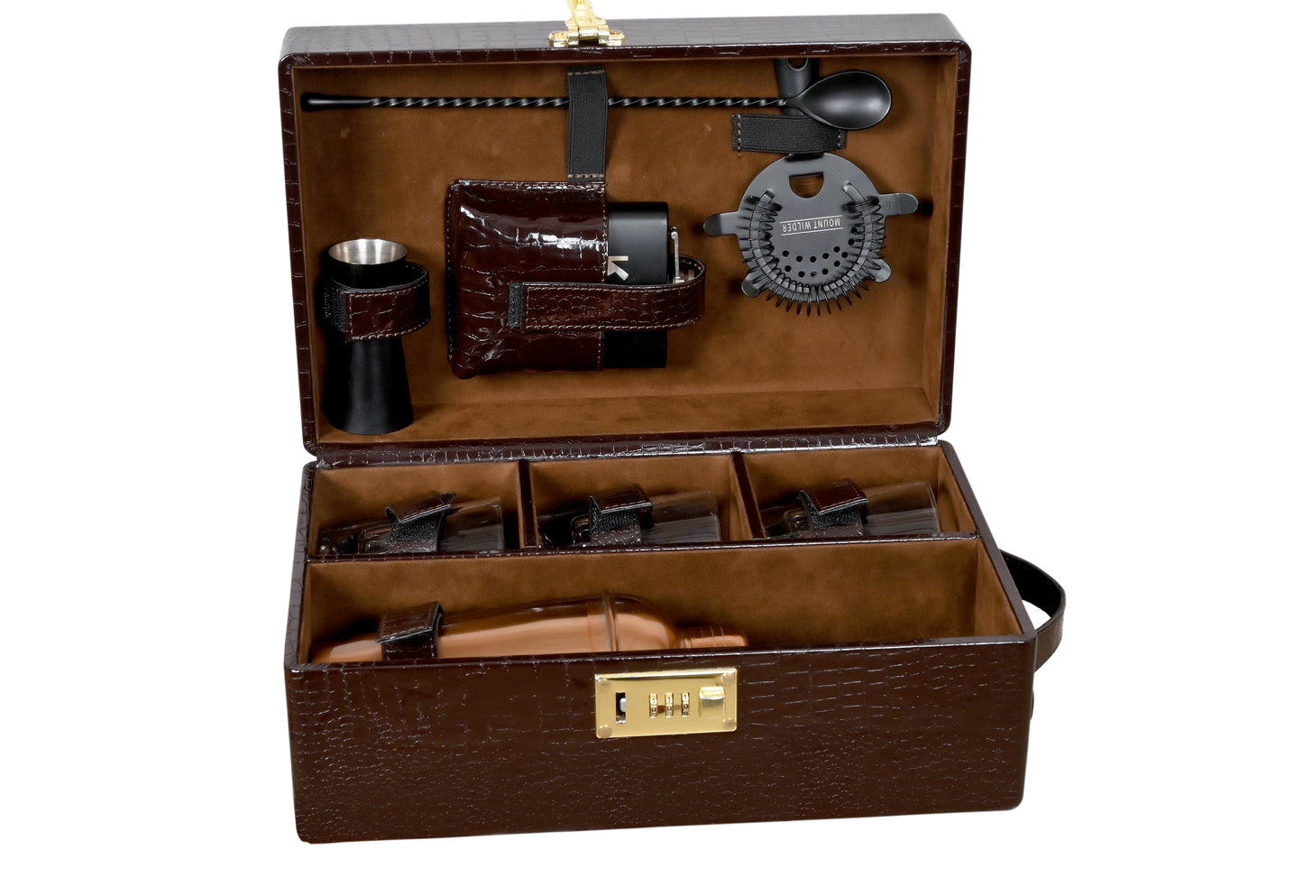 Artisan Bar Set - Brown - LeatherNoLeather