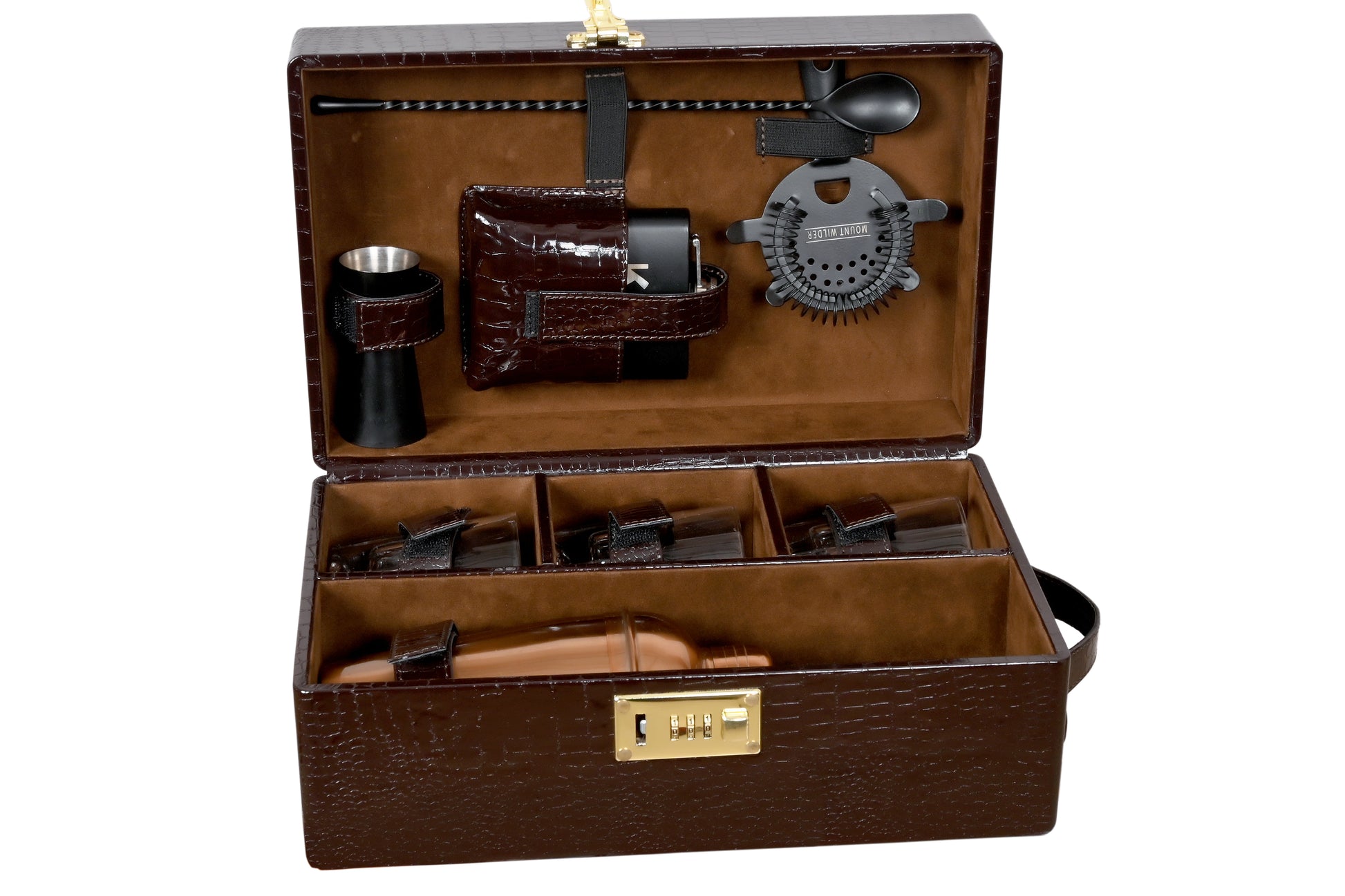 Artisan Bar Set - Brown - LeatherNoLeather