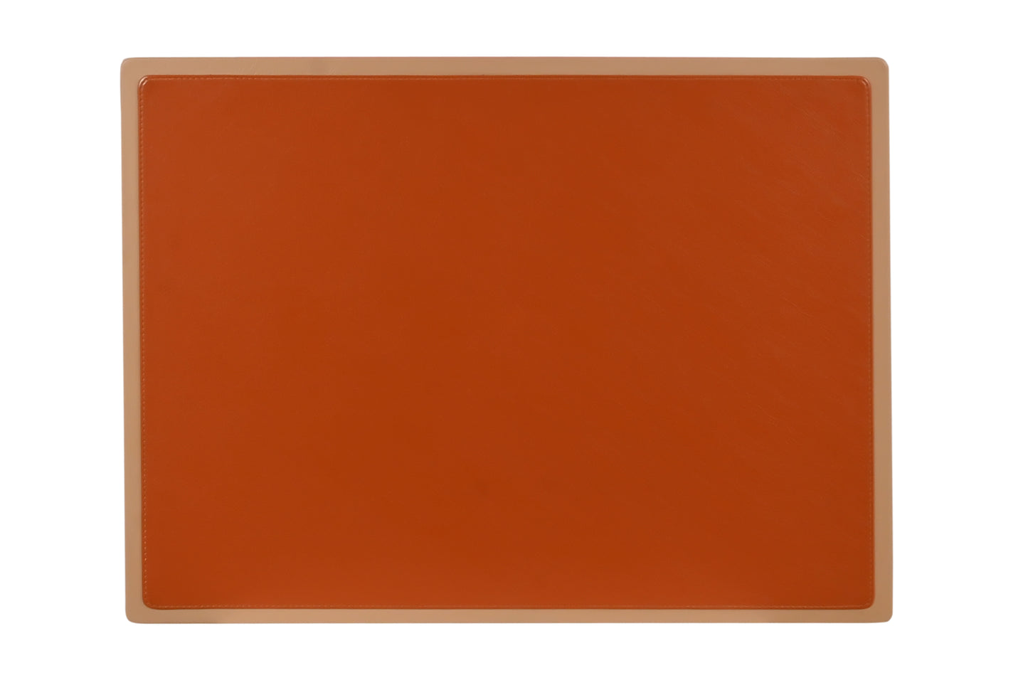 Aura Place Mat - Tangerine - LeatherNoLeather