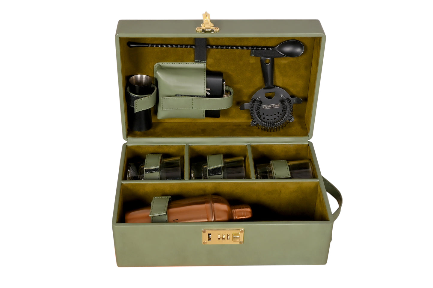 Artisan bar Set - Olive - LeatherNoLeather