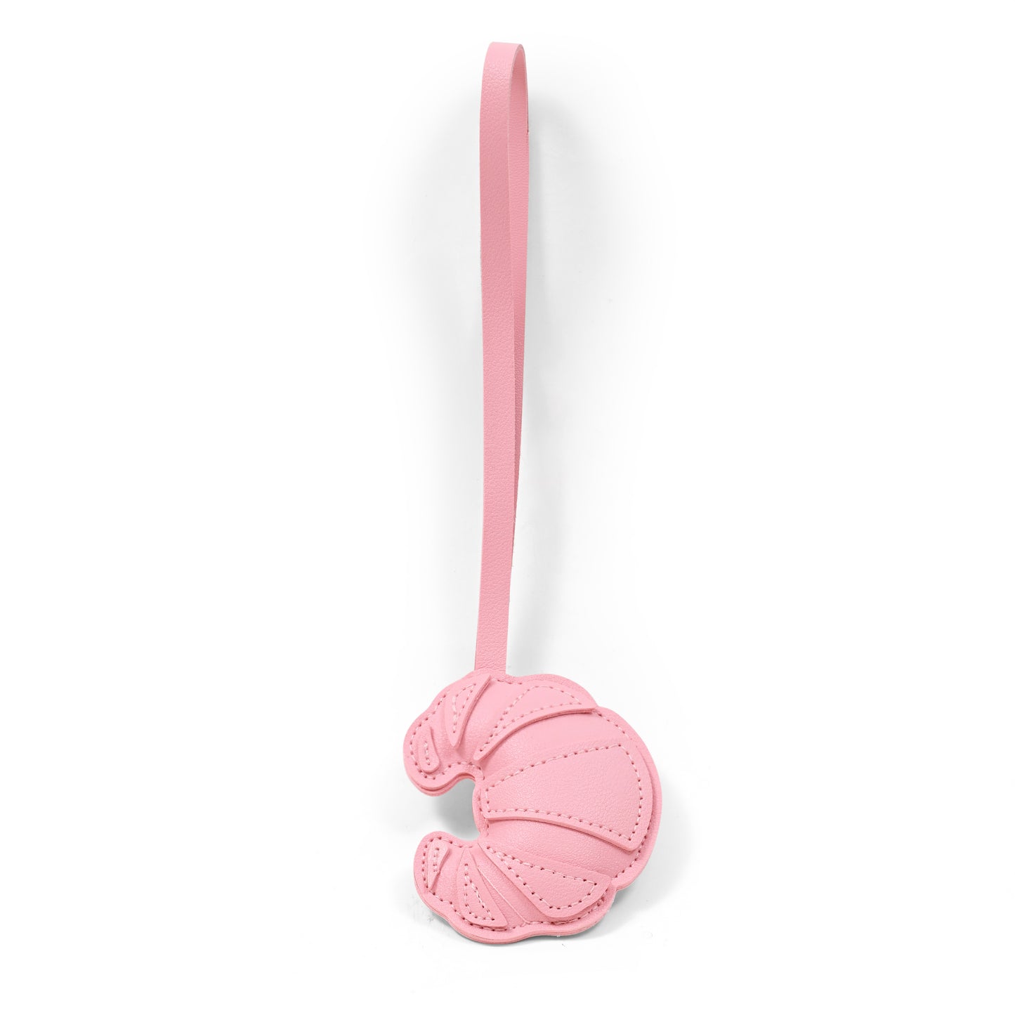 pink cute croissant bag charms