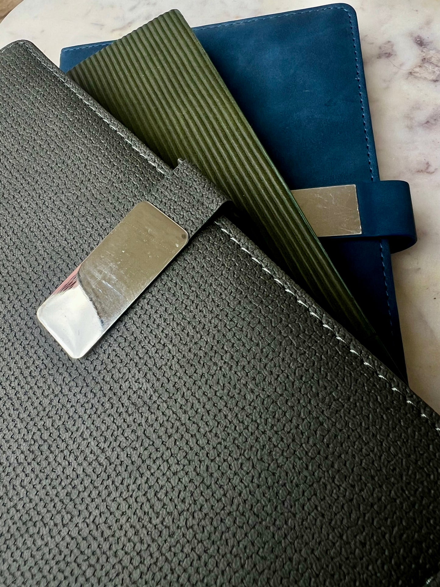 Fluted Vegan leather Diary - LeatherNoLeather