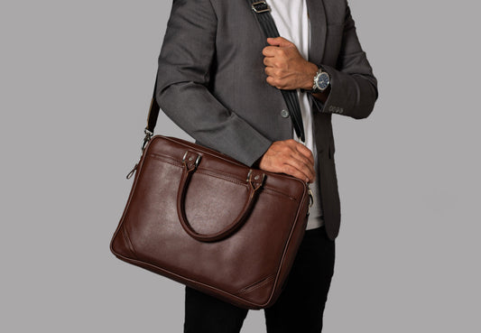Portfolio Laptop Bag - LeatherNoLeather