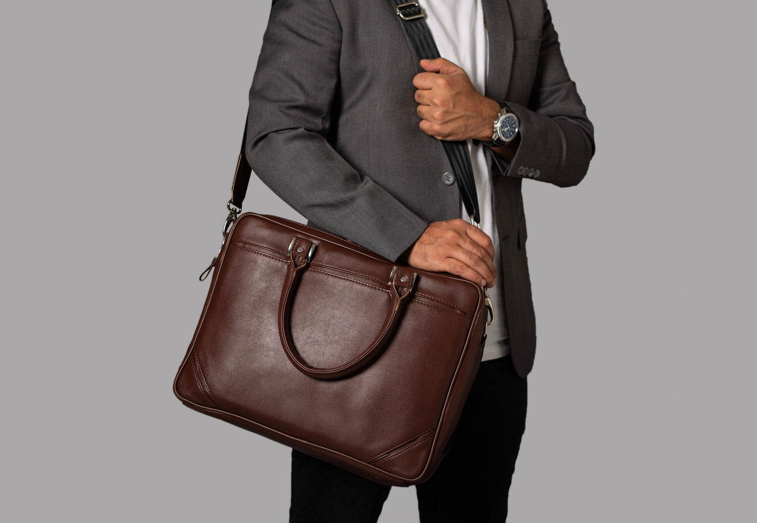 Portfolio Laptop Bag - LeatherNoLeather