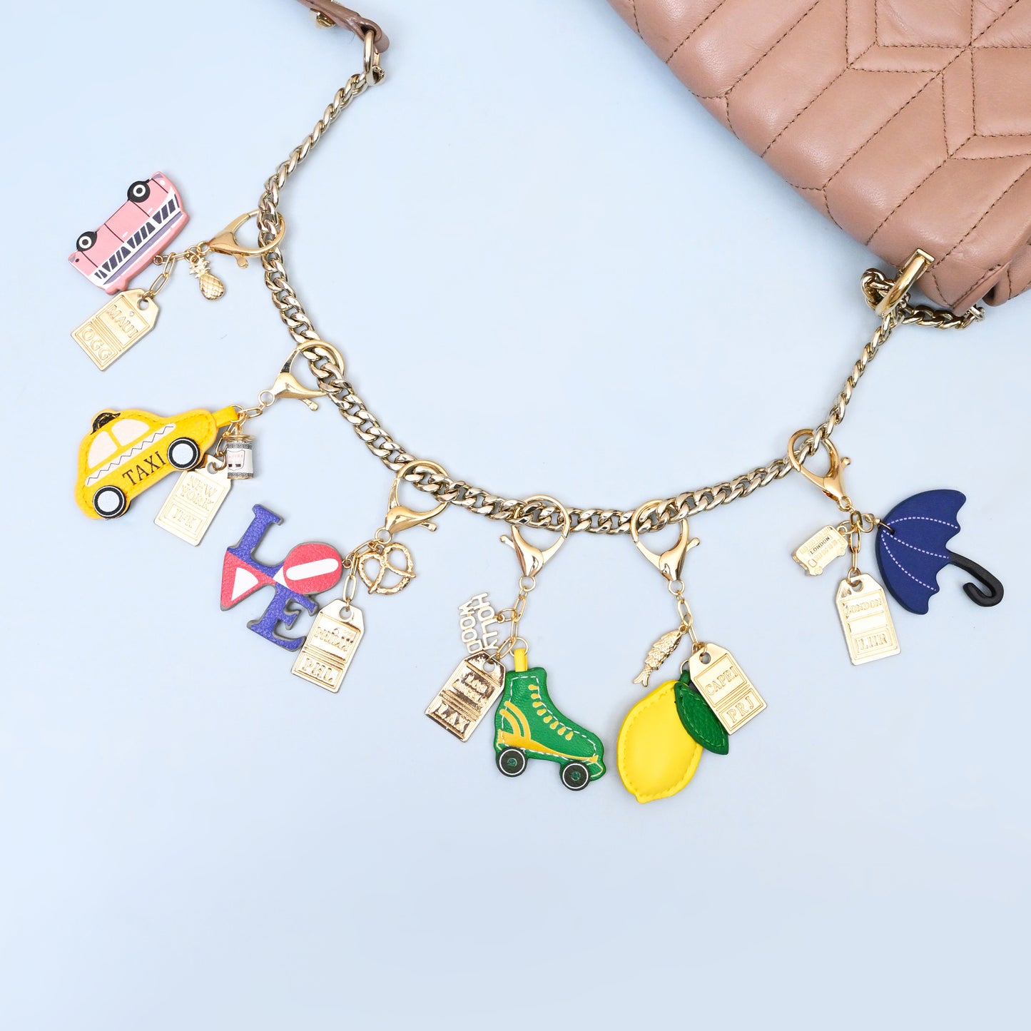 Vegan Leather Souvenir Key Rings