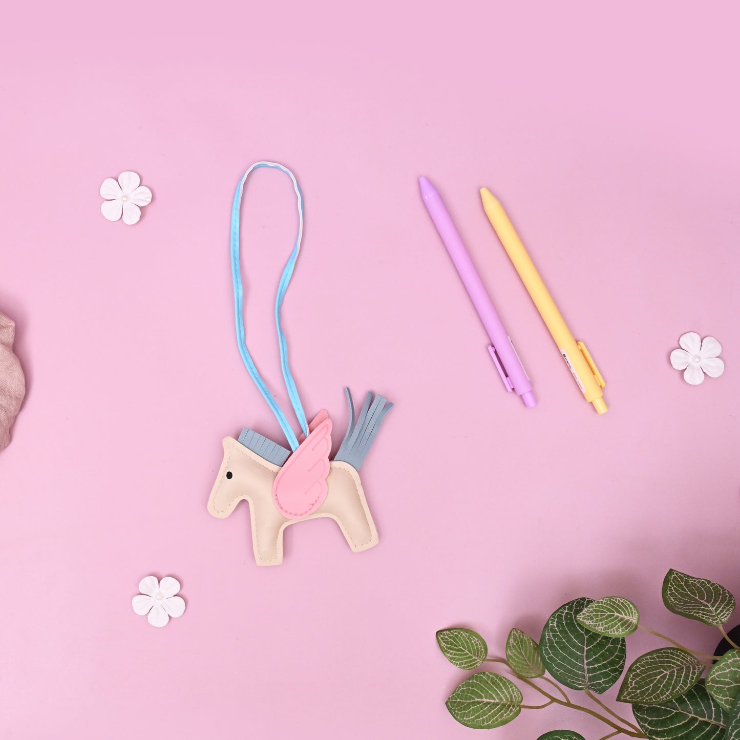 Vegan Leather Horse Bag Charm