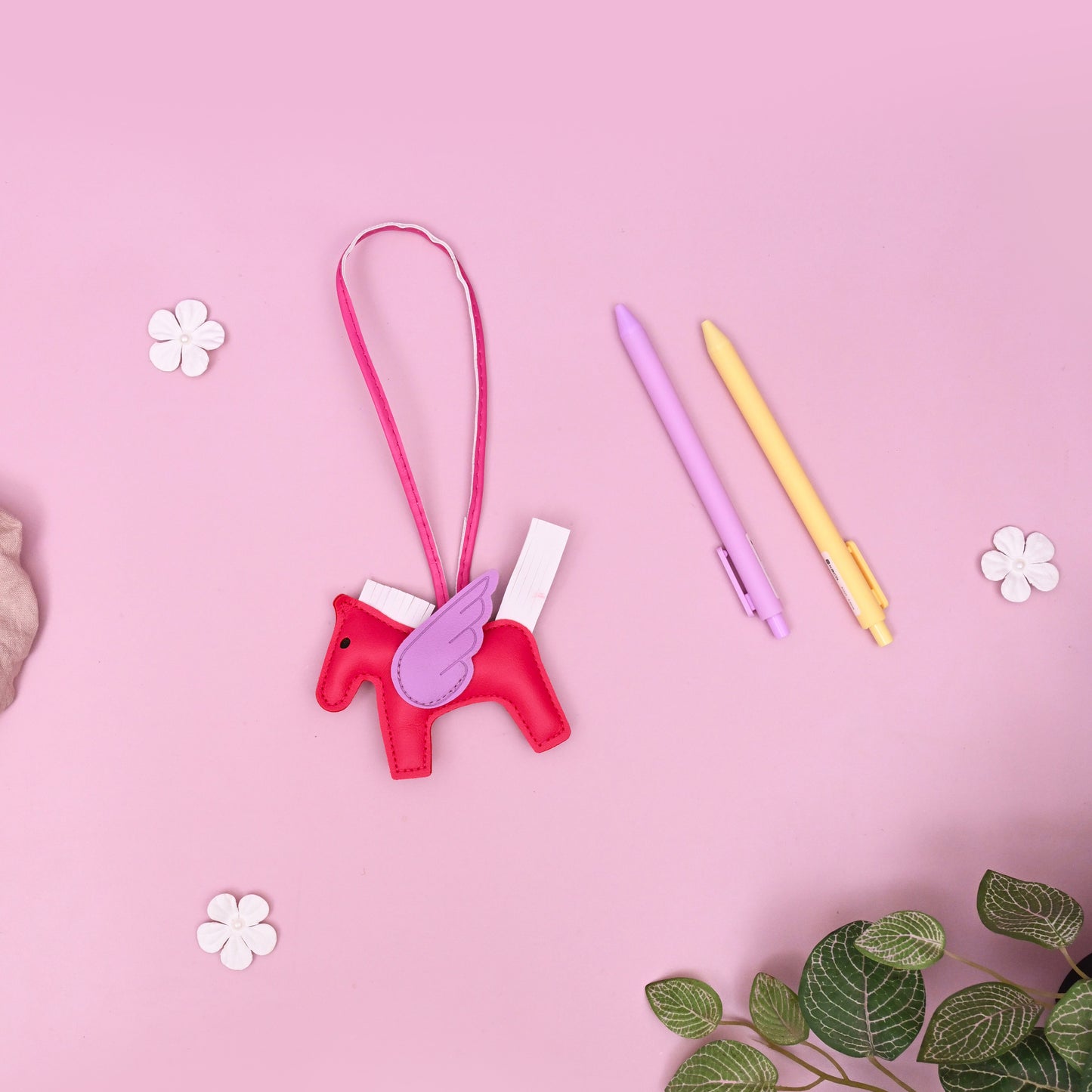 Vegan Leather Horse Bag Charm