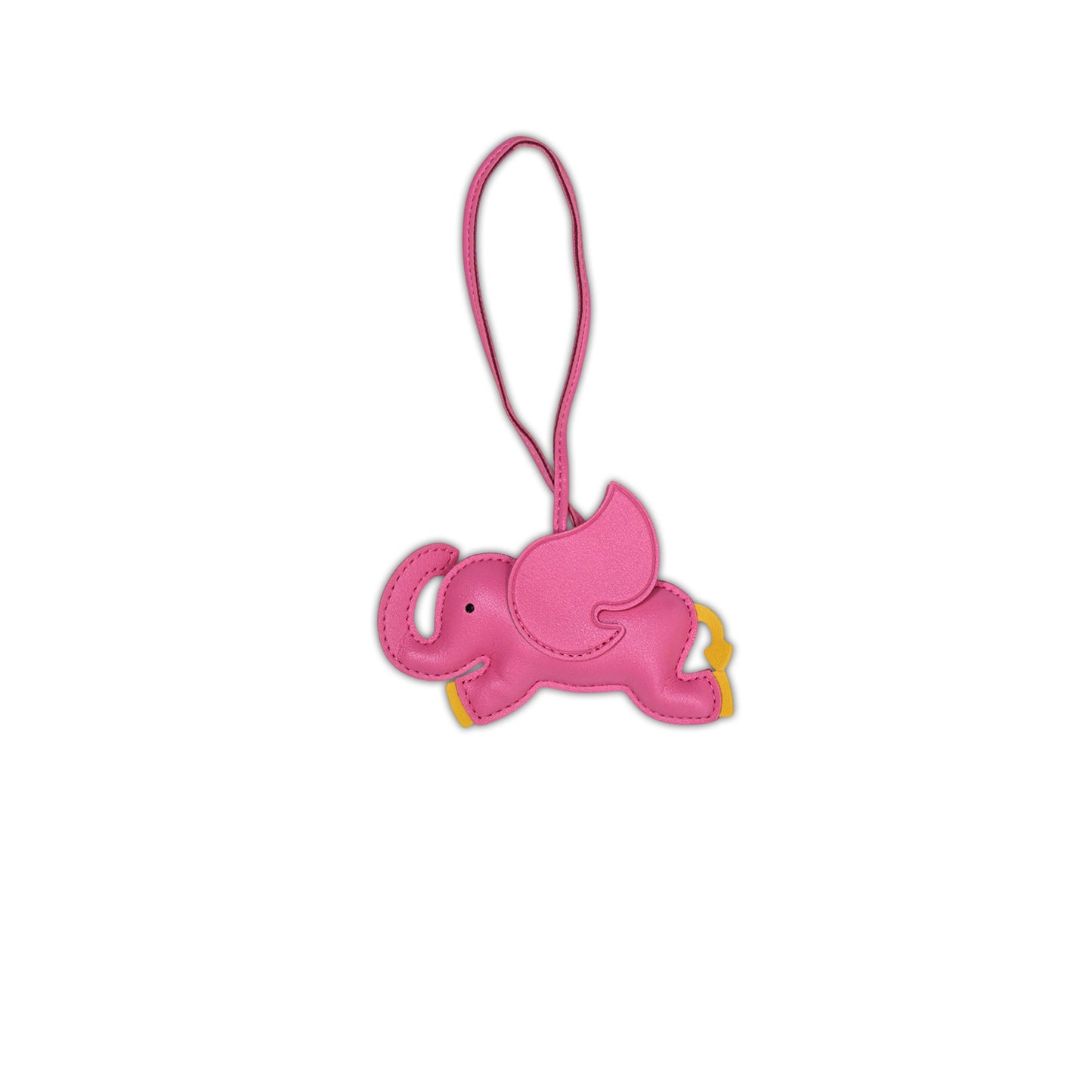 Vegan Leather Elephant Bag Charm