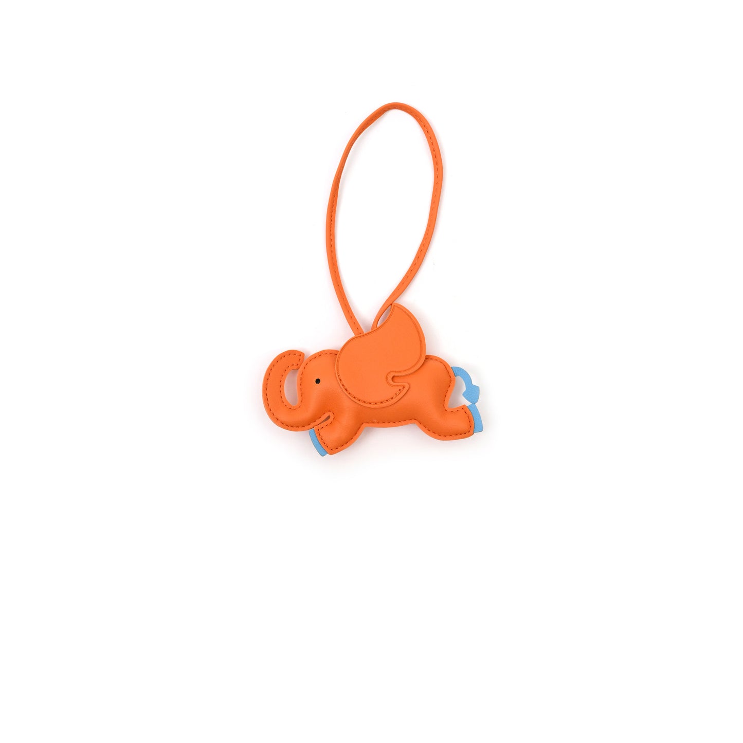 Vegan Leather Elephant Bag Charm