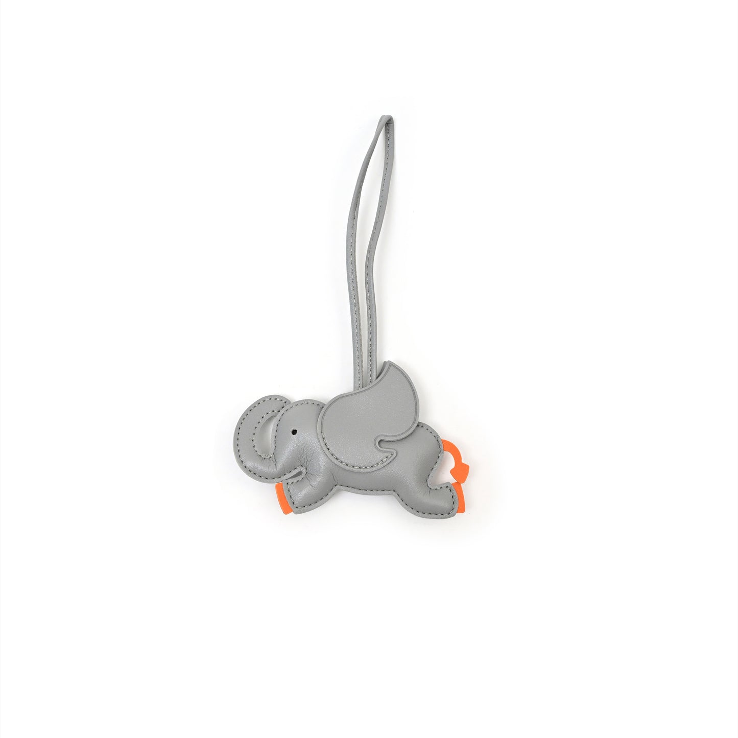Vegan Leather Elephant Bag Charm
