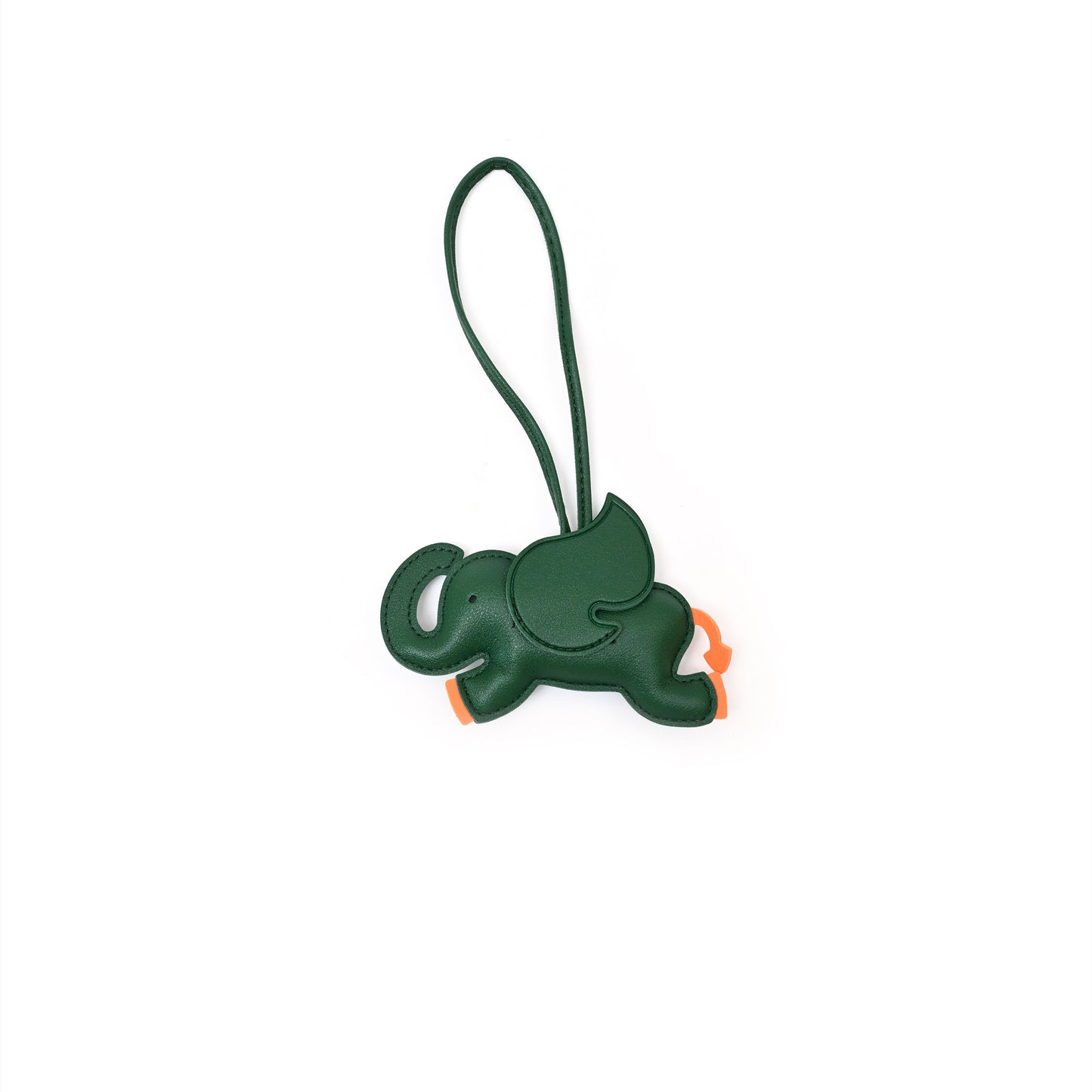 Vegan Leather Elephant Bag Charm