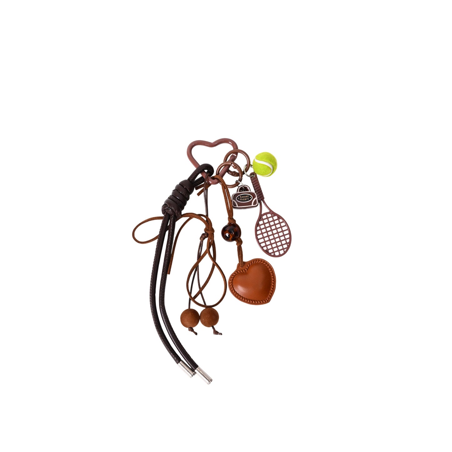 Vegan Leather Tennis Bag Charm
