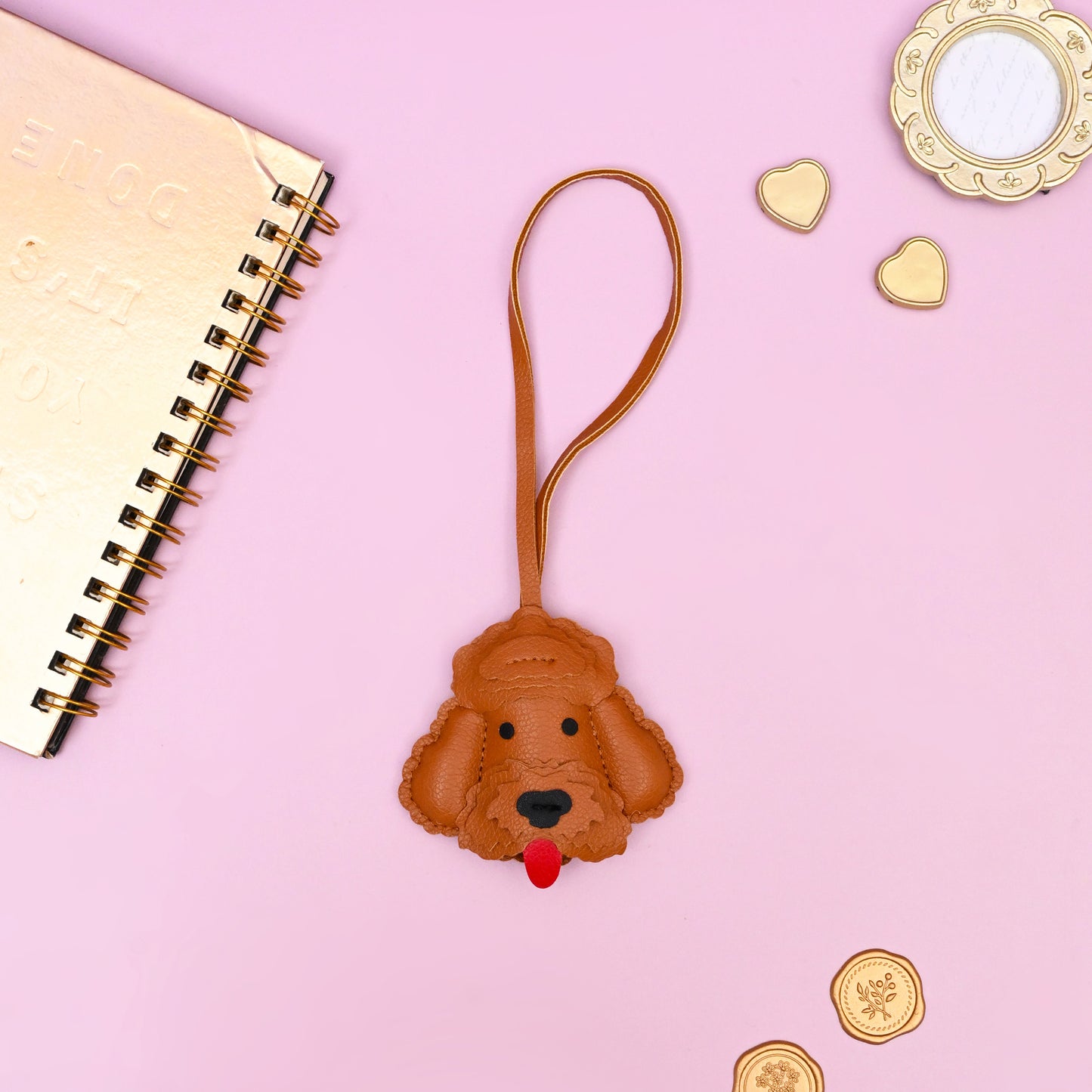 Vegan Leather Dog Bag Charm