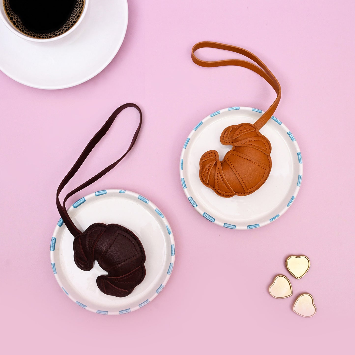 The Petite Croissant Bag Charm