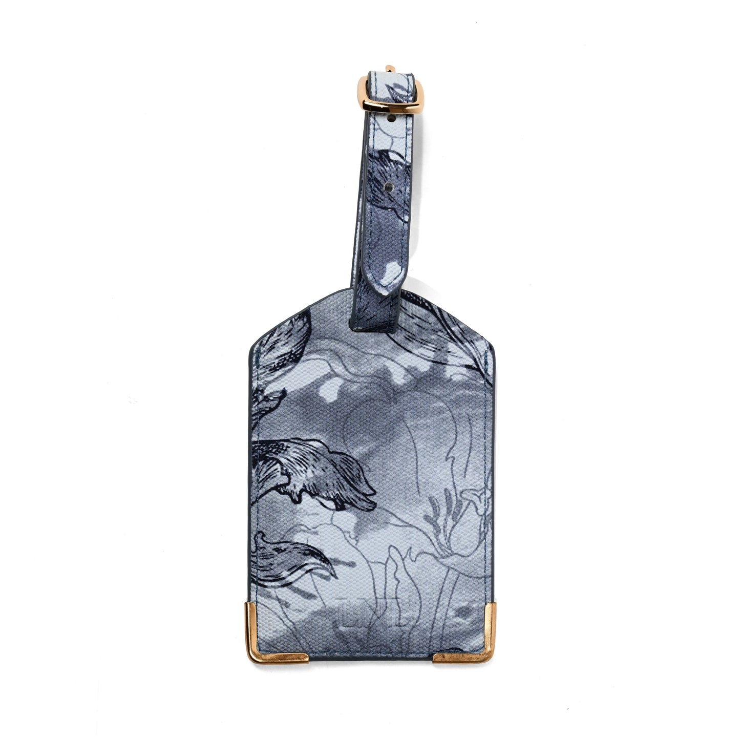 Printed Luggage Tag - Vegan Leather