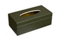 Naples Tissue Box Holder - Olive Green