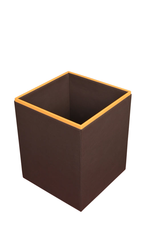 TidyNest Dustbin - Brown - LeatherNoLeather