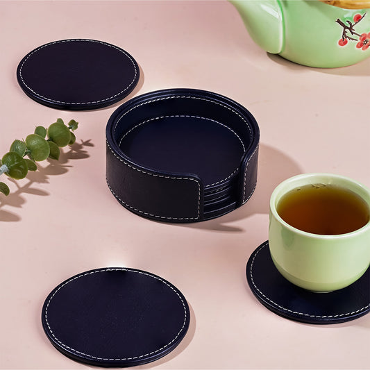 Bask Coaster Set - Navy Blue