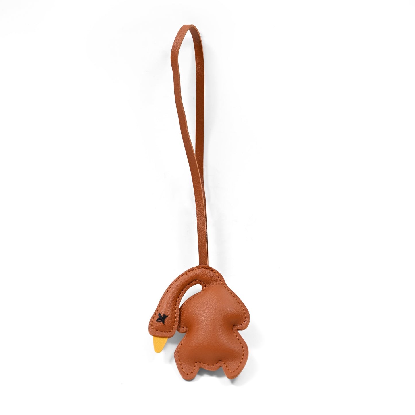 brown leather duck charm