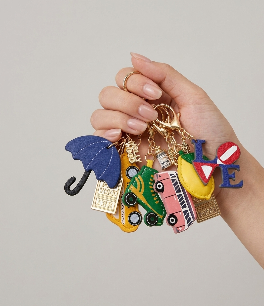 Buy 2 Key Chains, Get 1 Charm Free