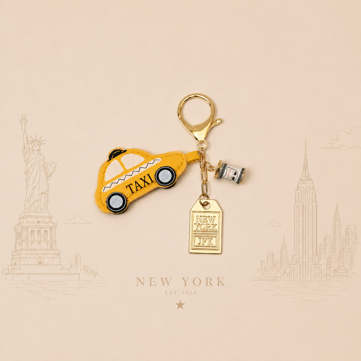 Vegan Leather Souvenir Key Rings