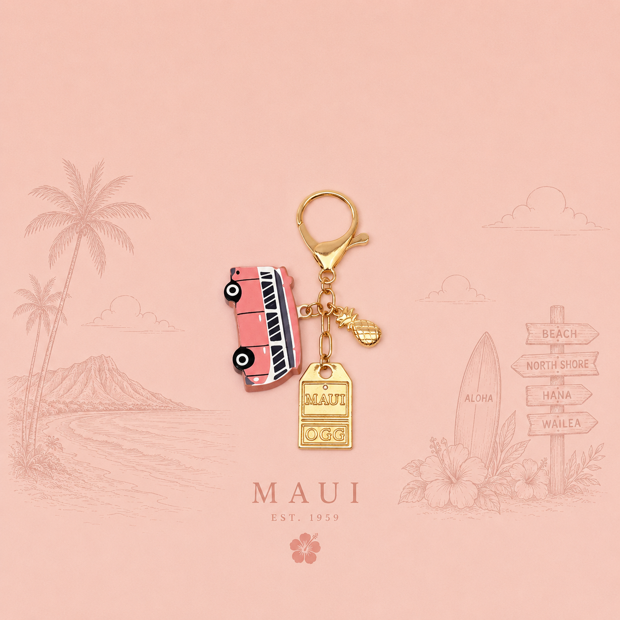 Vegan Leather Souvenir Key Rings