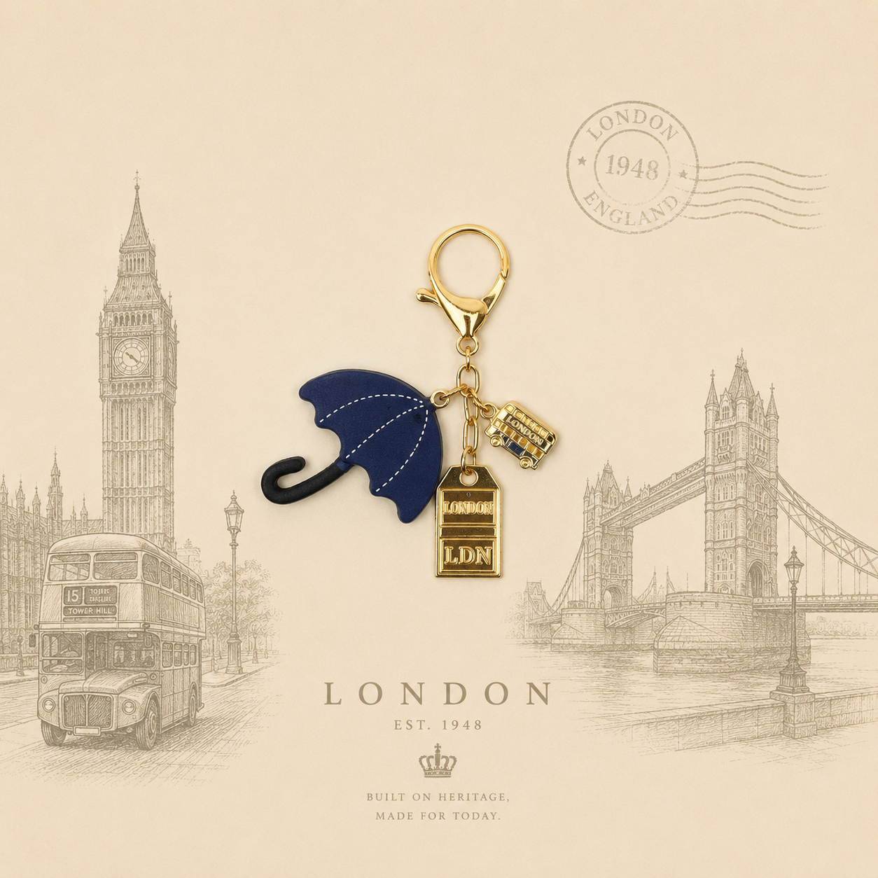 Vegan Leather Souvenir Key Rings