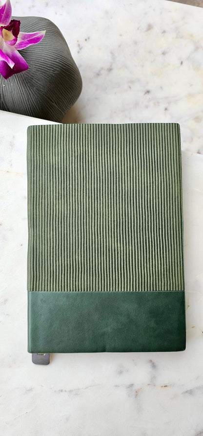 Fluted Vegan leather Diary