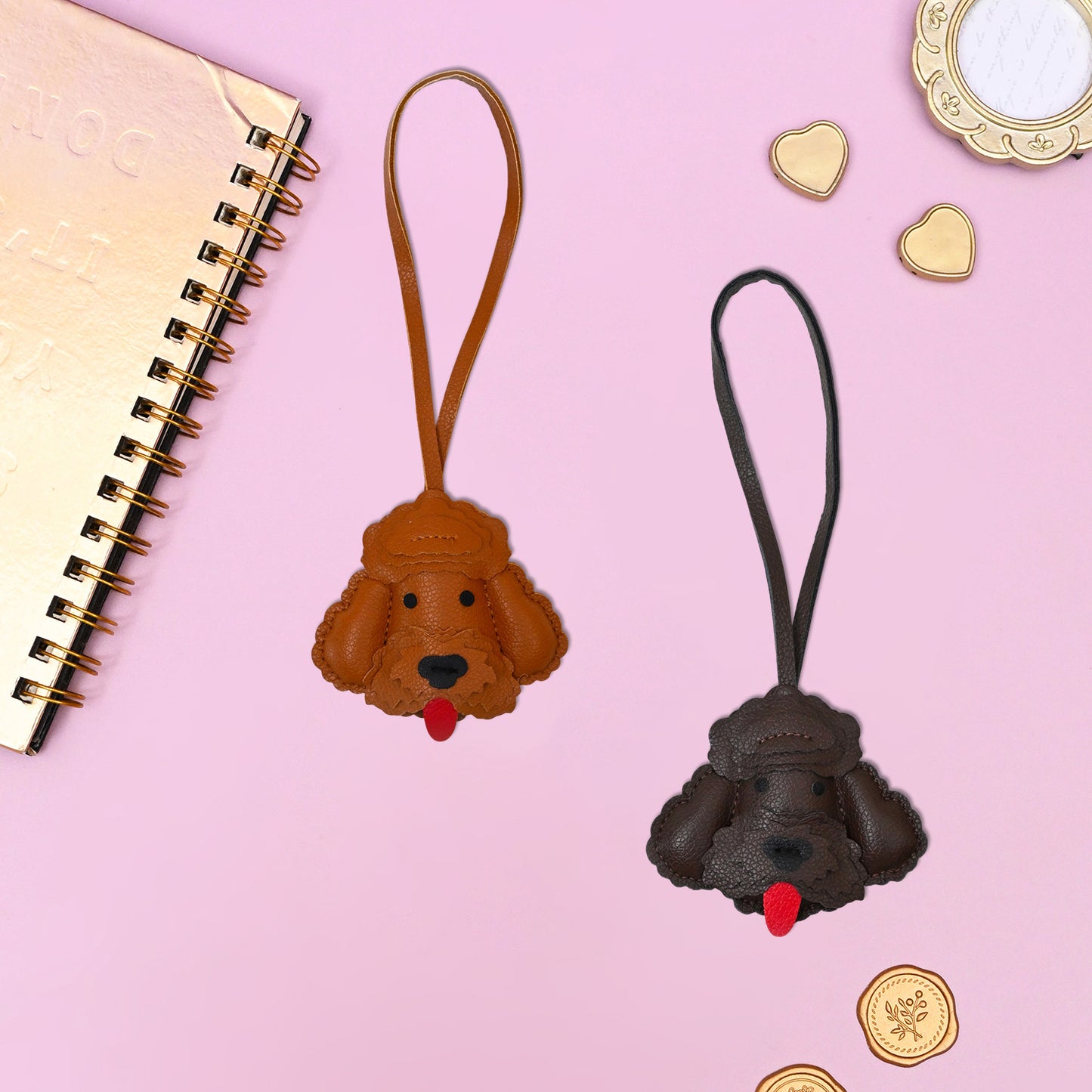 Vegan Leather Dog Bag Charm